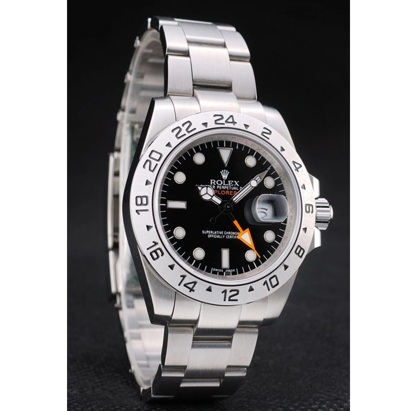 Best AAA Replica Sites Bezel Watch Steel Stainless Explorer Dial Black Rolex 0624
